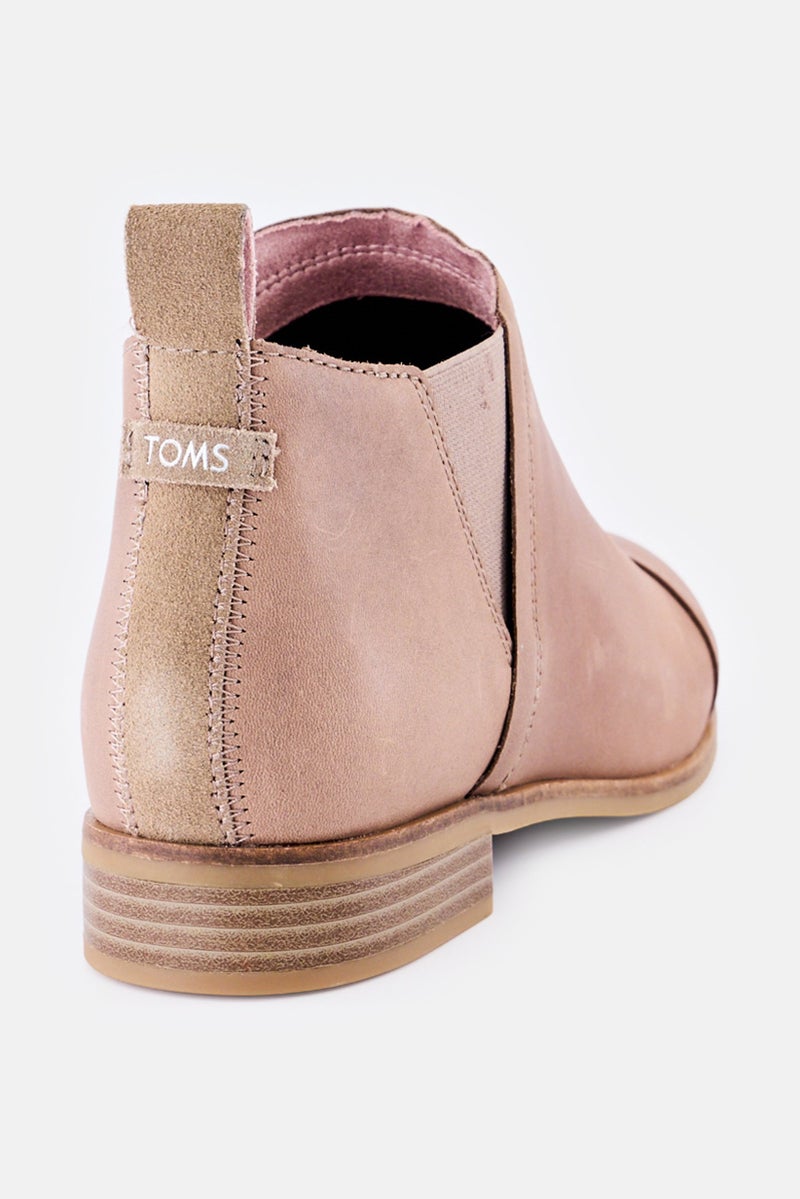 TOMS Women Reese Zipper Clouse Ankle Boots, Light Brown - Image 3